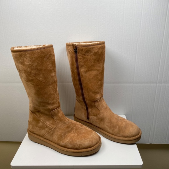 UGG SUMNER ZIPPER BOOT CHESTNUT SIZE 8 - Picture 4 of 14